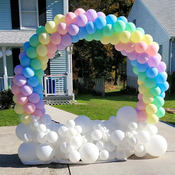 Arco de PVC para boda, marco de flores, soporte para globos, decoración de  césped al aire libre, suministros para fiestas de boda, Baby Shower, Fondo  de cumpleaños