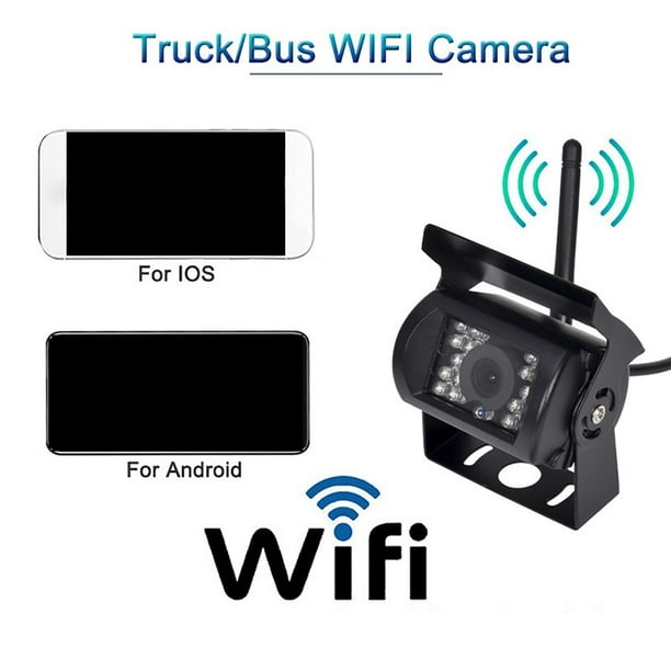 Cámara respaldo inalámbrica WiFi / Video suave Vista frontal trasera impermeable HD 170 degree / para iOS para Trailer RV Baoblaze Cámara de respaldo | Walmart en línea