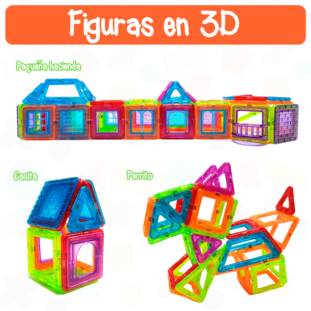 Imanes Juguetes para niños Big Size Plus Bloques magnéticos para niños  Diseñador Constructor Set Juguetes para niños Bloques de construcción