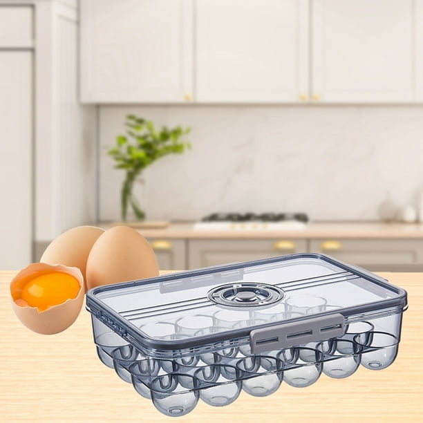 Portahuevos para nevera  Hueveras apilables de plástico sin BPA