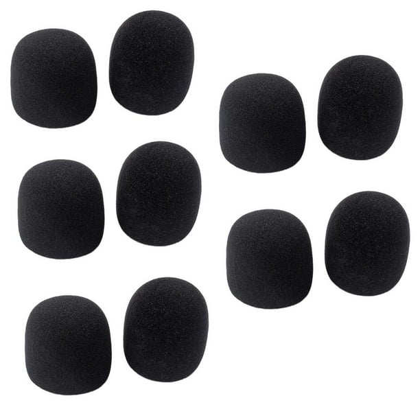 20 Piezas de Esponja para Micrófonos Protectores de Parabrisas de Micrófono  Cubre Azul + Negro Sunnimix Protector de micrófono