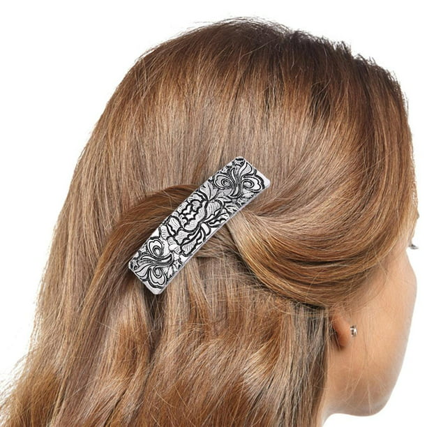 2 piezas de pasador de cabellero barra de primavera francesa accesorios  cabello pinzas cabello, pasador creativo pasador de cabellero mini Salvador  pasadores de pelo de mujer retro