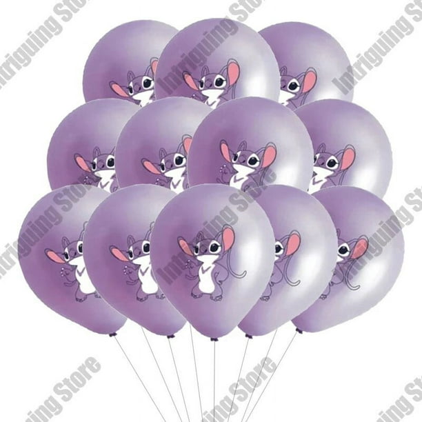 Globos de Lilo y Stitch de 12 pulgadas, decoración para fiesta de cumpleaños,  globos de decoración p Tesoro Cultural