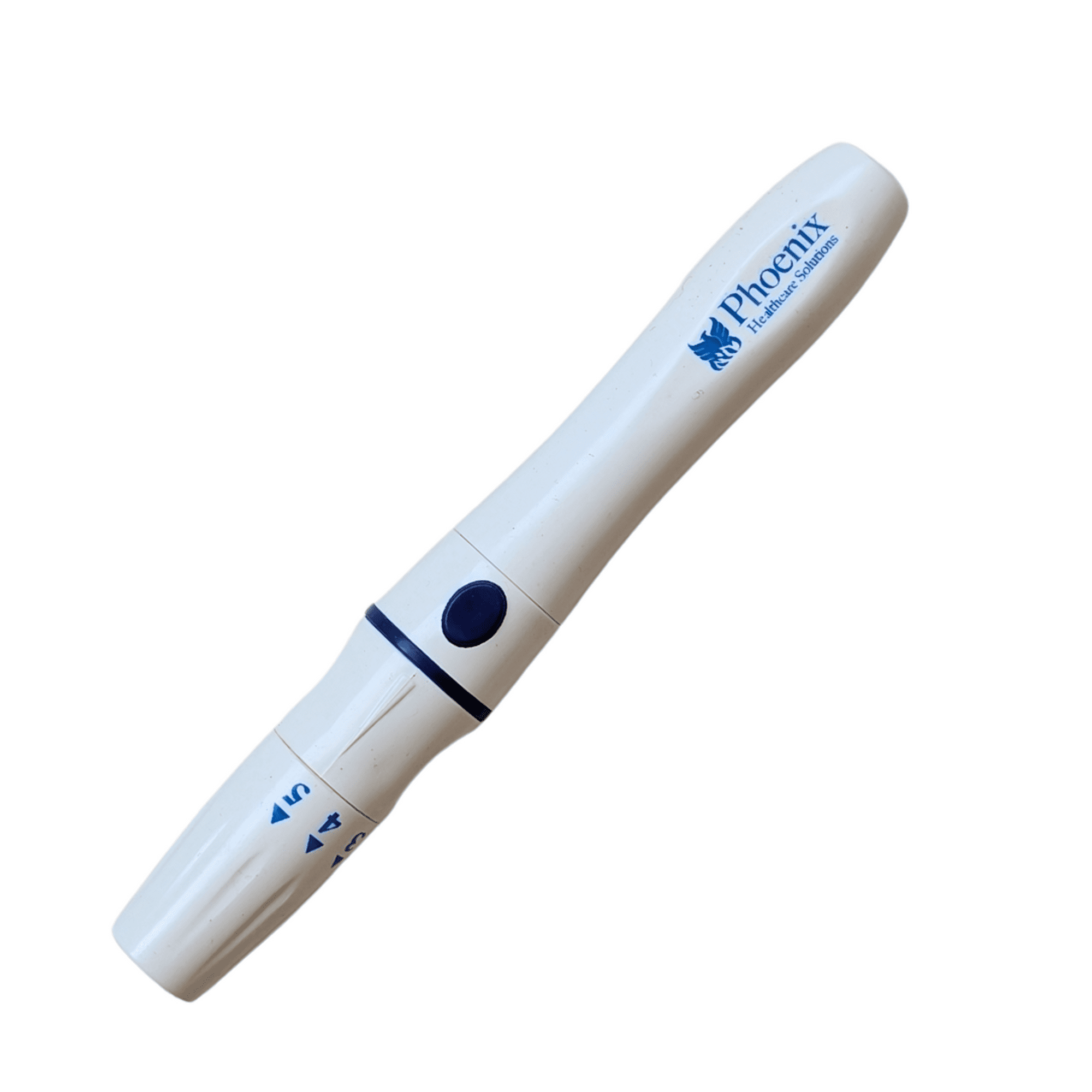 Phoenix - dispositivo de punción para lancetas universales - 5 niveles de profundidad y diseño ergonómico para medición de glucosa