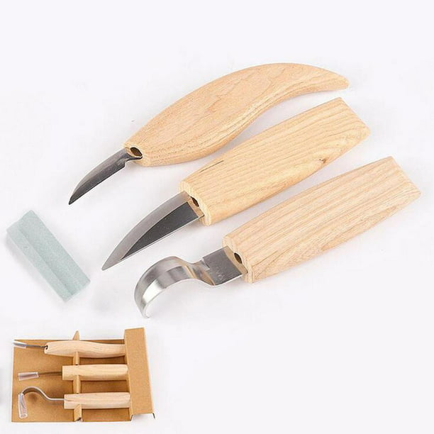 Herramientas para tallar madera, de tallado de madera, incluye 3