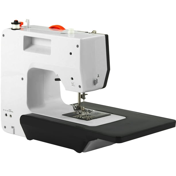 Máquina de coser portátil para principiantes con 12 aplicaciones de  puntada, doble velocidad, costura inversa, pedal de pie y kit de costura de  42