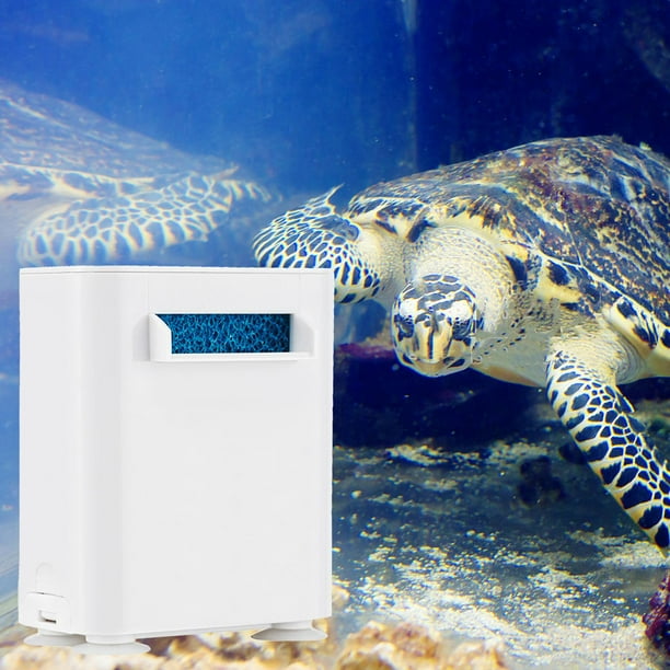 Filtro de tanque de tortuga, filtro interno de reptiles tortuga para  acuario, bomba de limpieza de agua de bajo nivel, 4 W