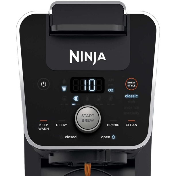  Ninja Cafetera programable Auto-iQ con 6 tamaños de  preparación, 5 opciones de preparación, espumador de leche, depósito de  agua extraíble, jarra de acero inoxidable (CF097) : Hogar y Cocina