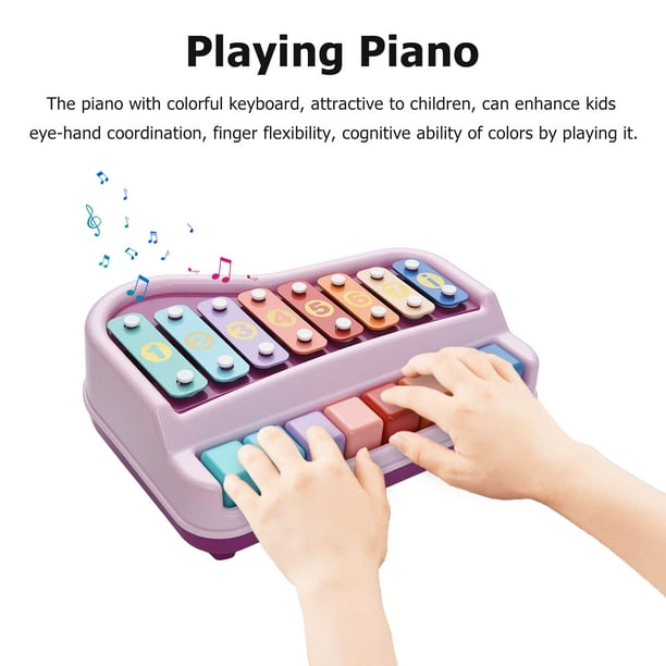 Xilófono piano de juguete 2 en 1 bebés