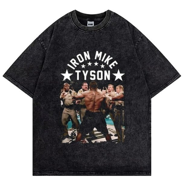 Camiseta para hombre, diseño de estrella de boxeo, color negro