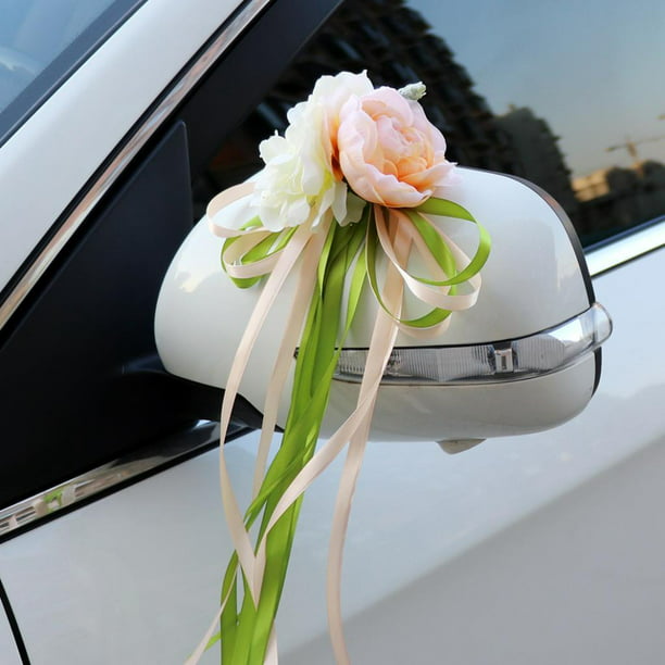 Velos de flores delanteros para boda, decoración de flotador de