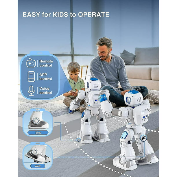 Robot Inteligente A Control Remoto Para Niños, Control De Vo