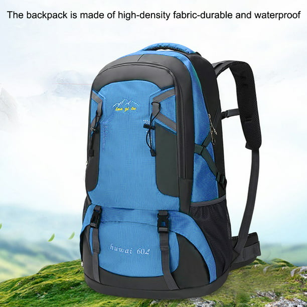 Taeku Mochila de senderismo 50L impermeable transpirable al aire libre con  cubierta de lluvia para escalada, camping, touring, trekking, Azul