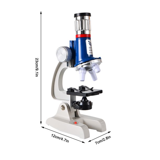 Microscopio para niños Ciencia y educación Laboratorio de juguetes 1200  veces Microscopio de alumno de alta definición Juego de juguetes