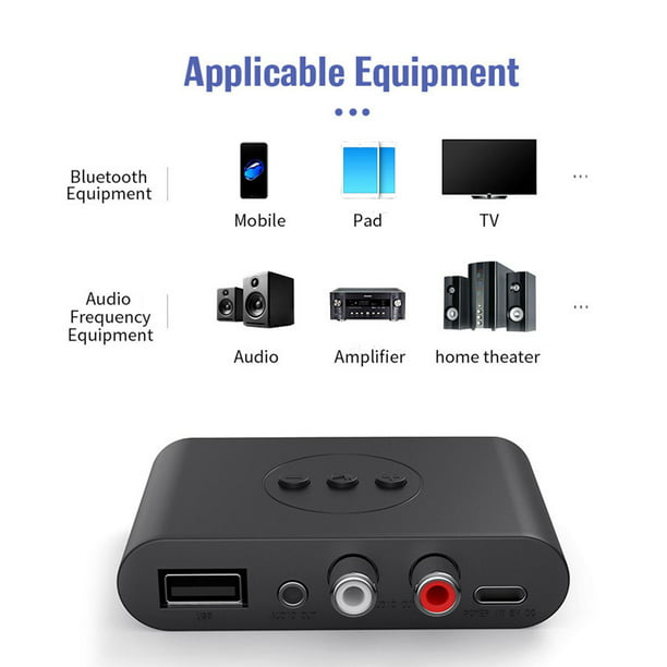 Adaptador de audio Bluetooth portátil y ligero, conveniente para TV sin  Bluetooth y sistemas de sonido doméstico, marca Fyydes