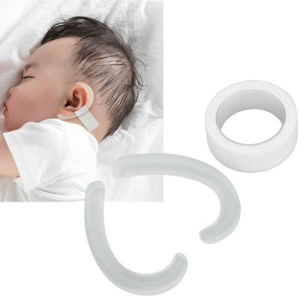 Corrector de oreja para bebé, parche corrector de silicona para aurícula  valgo, transpirable, cortable, con almohadillas para las orejas