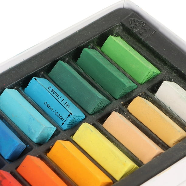 Pasteles suaves colores intensos 24 colores portátiles fáciles de mezclar  juego de varillas de colores pastel suaves que no destiñen para pintar  ANGGREK Otros