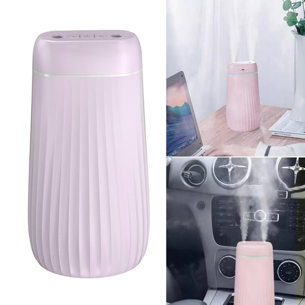 Humidificador ambientador purificador de aire para coche color rosa
