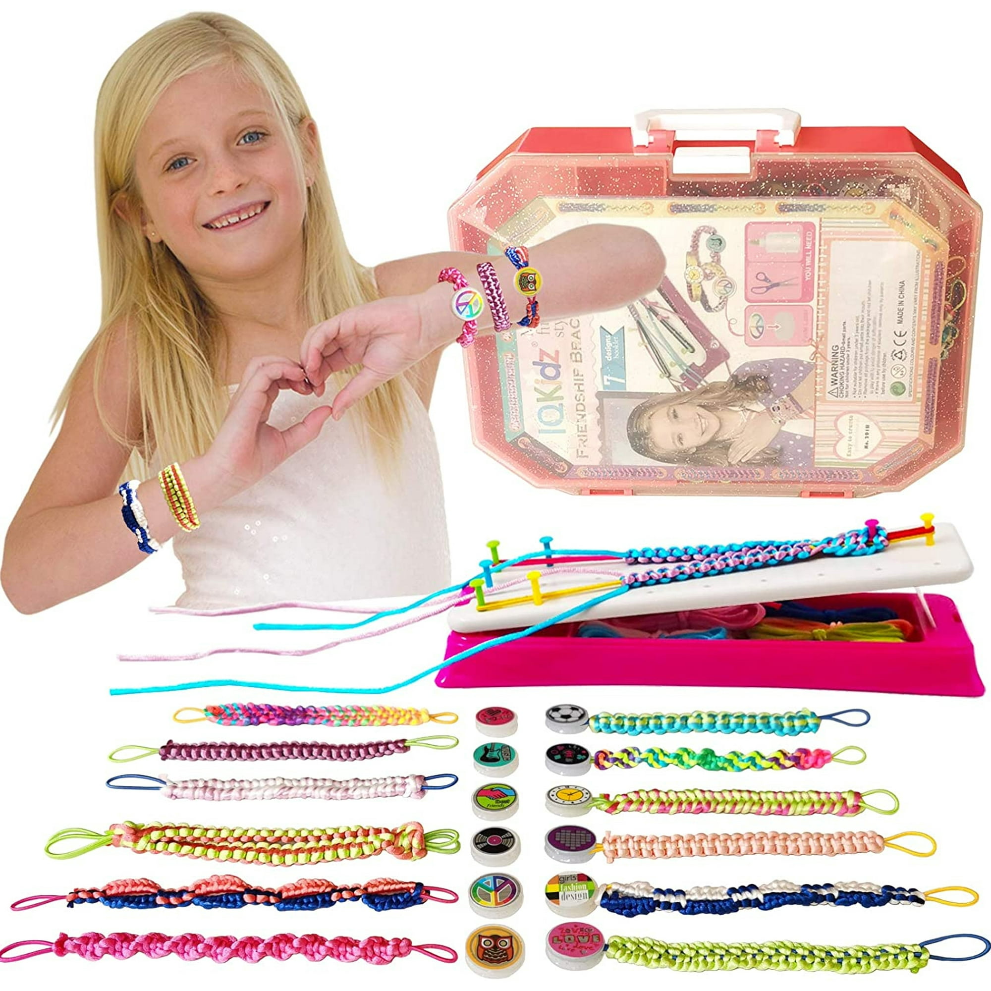 Kit de fabricación de pulseras de la amistad: haz pulseras de juguetes para  niñas de 8 a 12 años, regalos de cumpleaños geniales para niños de 7, 9