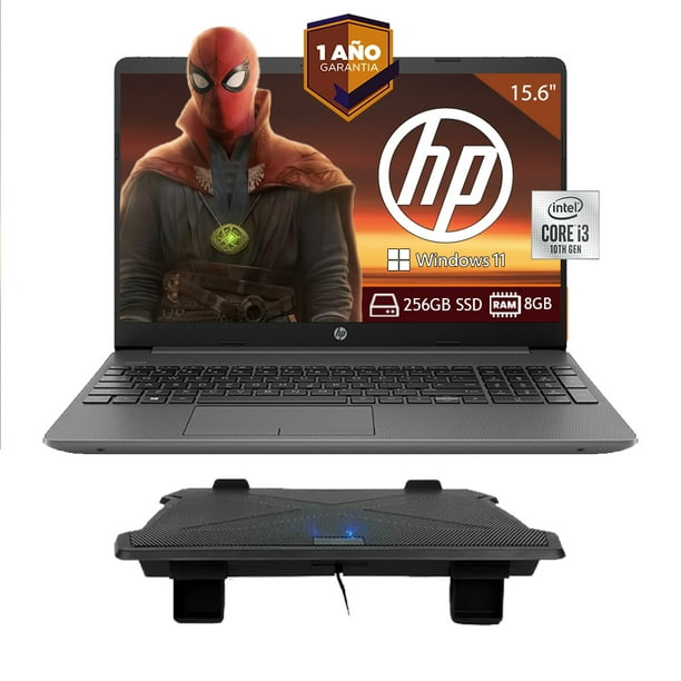 Laptop Hp 15 Dw1056la Core I3 10110u 256gb 8gb Ram Mas Base Enfriadora Walmart En Línea 9533