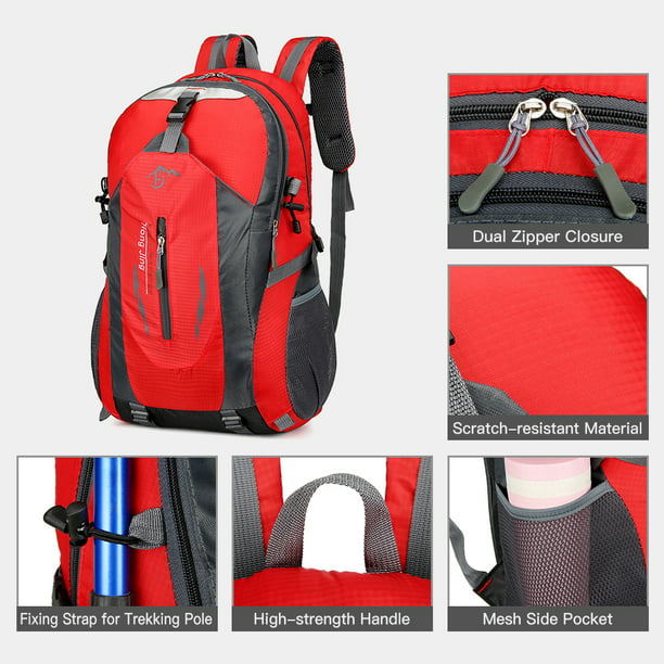 Mochila de viaje impermeable para hombre y mujer, bolsa ligera de 40L para  senderismo al aire libre, camping