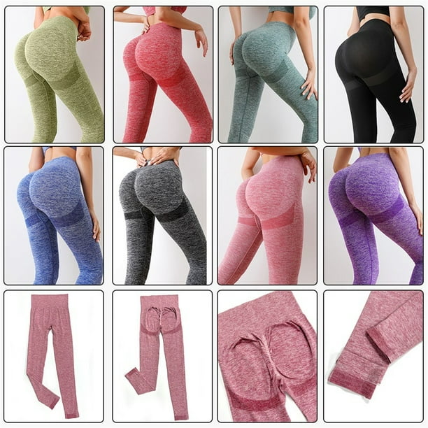 Leggings Cintura Duquee Push-Up Deportes Mujeres Costillas maca