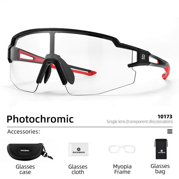 ROCKBROS Gafas de sol fotocromáticas para hombre, gafas de sol de ciclismo,  gafas deportivas para bicicleta