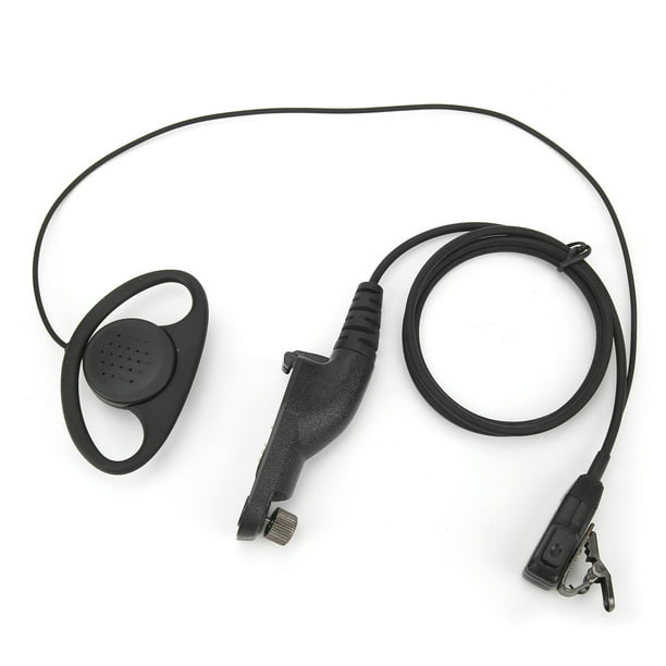 Auricular Walkie Talkie en forma de D, cómodo auricular Universal apto para  Motorola Xpr6500 Ticfox