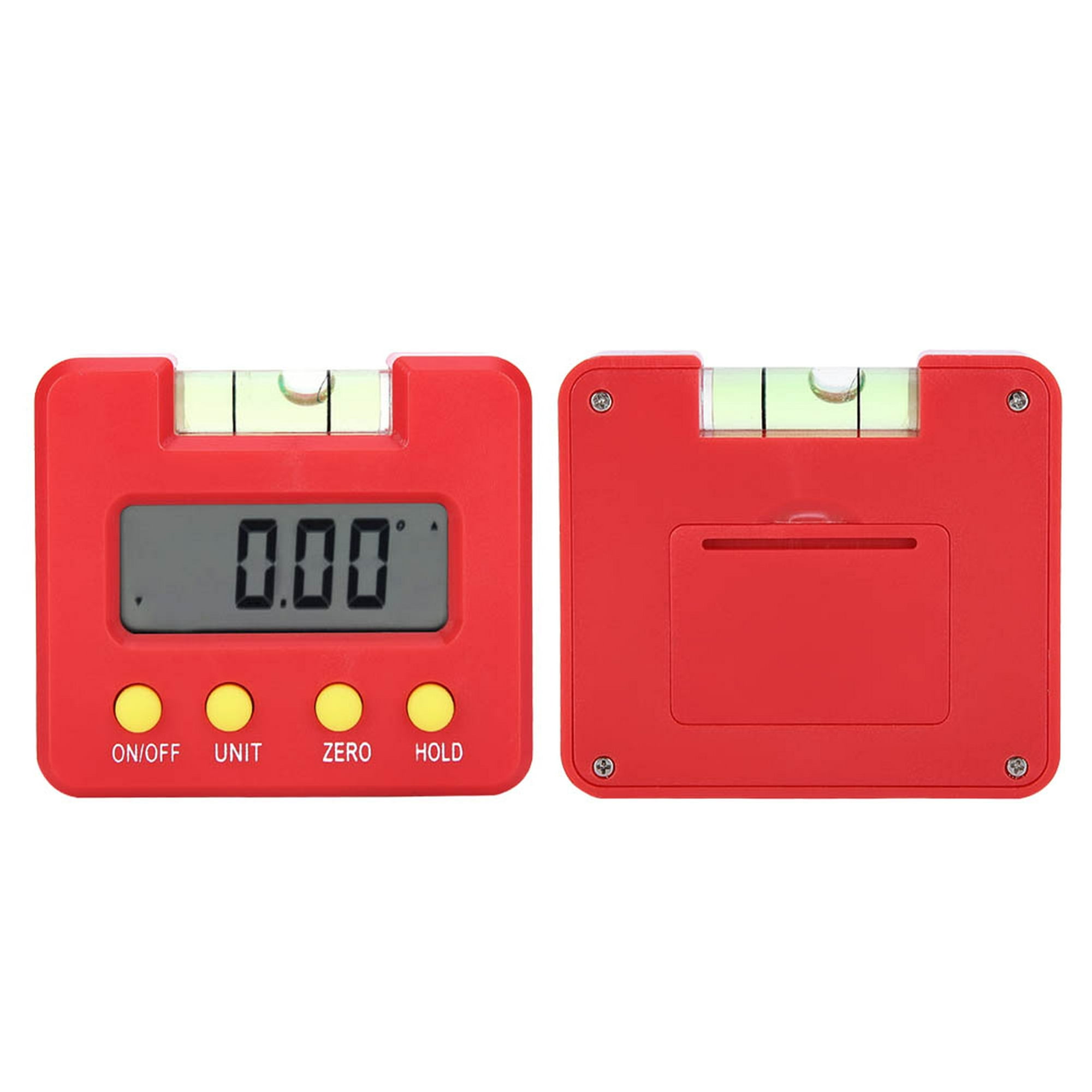 Transportador Digital Inclinómetro Digital Resistente Rojo Para Servir Como Regla De Nivel De 5392