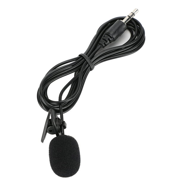 Mini Micrófono Negro De 5 Uds., Conector De 3,5mm, Micrófono Con Clip Con  Cable, Reportero De Entrevistas Para El Anfitrión De La Fiesta Del Profesor