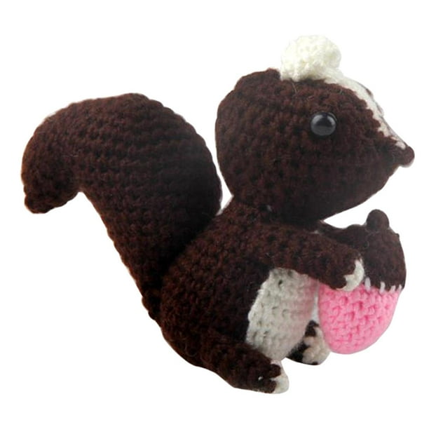 de bricolaje de para adultos principiantes Diy muñeca de ardilla hecha  Gloria Amigurumi Crochet Kit