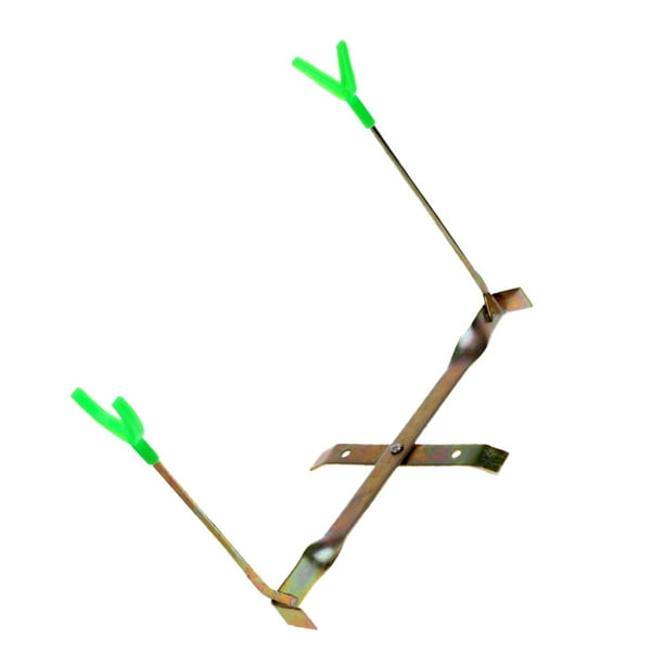 Outdoor Ice Fishing Rod Dual-holder Rack Rotation Pole Y Shape