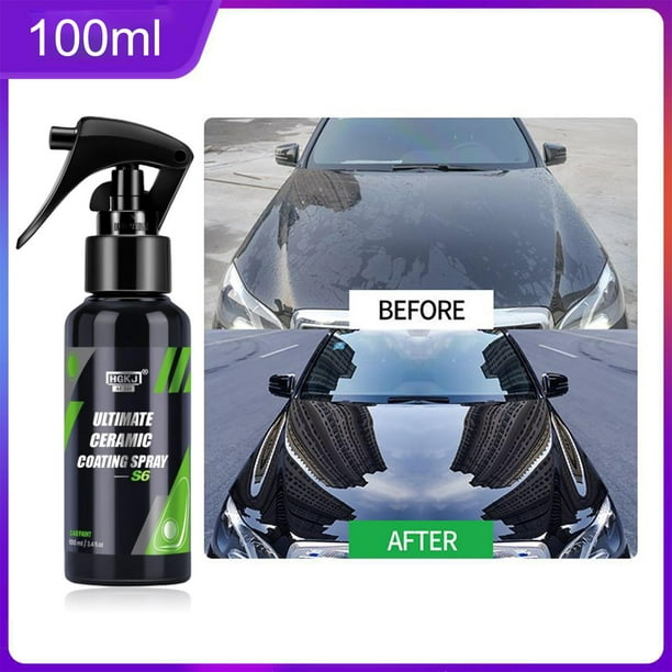 Spray de revestimiento de cerámica de alta protección 3 en 1, espray de  reparación de arañazos de coche, revestimiento rápido de cera para pulir el  coche, revestimiento rápido de coche, reparación rápida