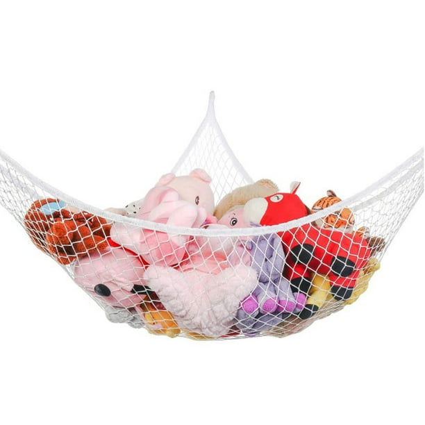 Hamaca de almacenamiento de animales de peluche, organizador de red de  juguetes para peluches de peluches Squishmallows, tamaño: 84 x 59 x 59  pulgadas
