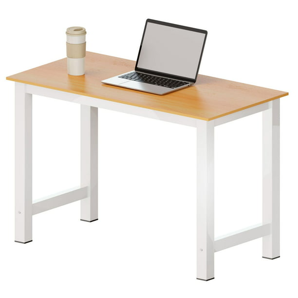  MBFLUUML Escritorio de estudio minimalista, escritorios modernos  para computadora, escritorio gris concreto de 39.4 x 19.7 x 29.9 pulgadas,  madera de ingeniería para dormitorio, estudio y oficina : Hogar y Cocina