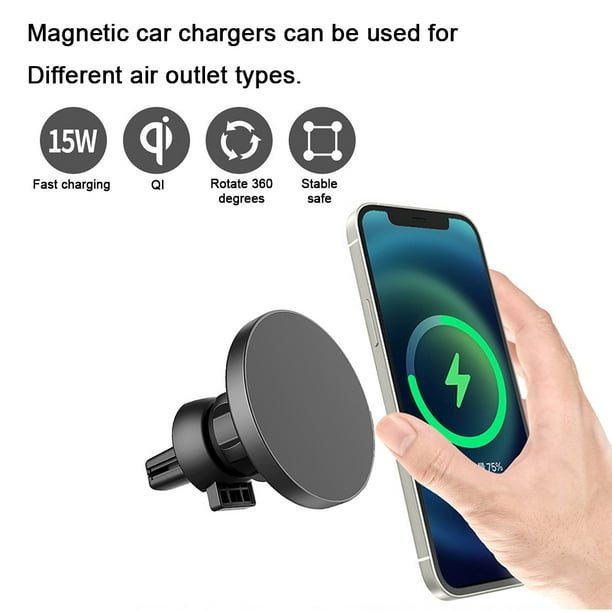Cargador De Coche Inalambrico Magnetico Para Iphone 15 Pro Max/15
