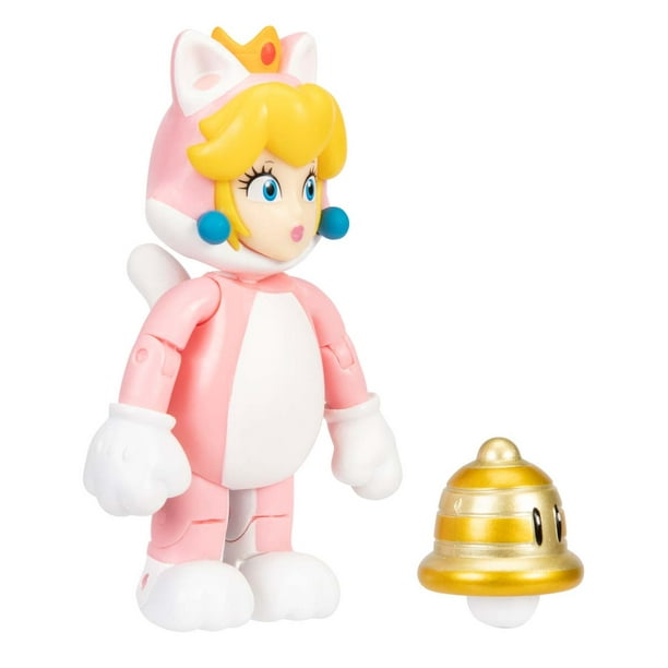  World of Nintendo Super Mario Cat Peach 4 pulgadas