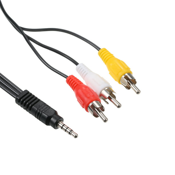 Cable adaptador de componente AV para TV TCL, 3.5 macho audio video 1 a 3  cable AV salida de TV cable de audio y video, 3 adaptadores de entrada RCA  a