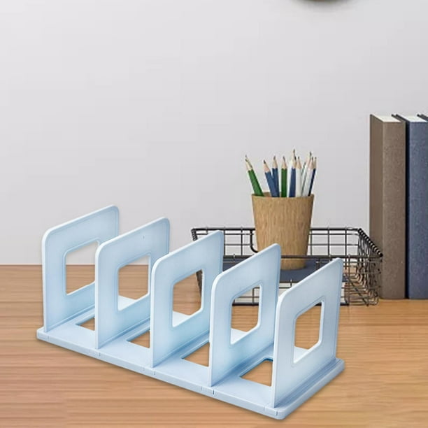 Organizador de archivos de escritorio, soporte para libros, estante de  escritorio, organizador de archivos de letras