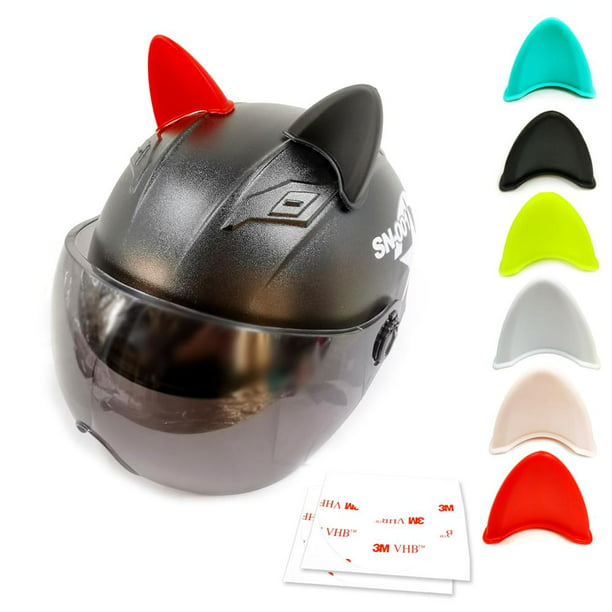 Pegatinas de orejas de gato para adolescentes y adultos, decoración  divertida para casco de motocicleta, pegatinas DIY, puntas - AliExpress