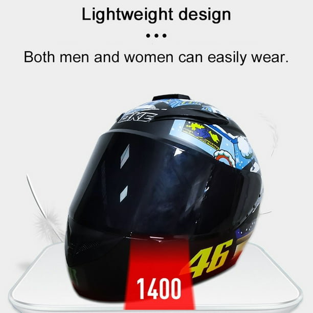  Casco integral para mujer, motocicleta y calle, casco