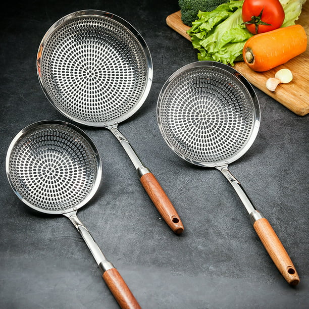 utensilios de cocina acero inoxidable accesorios coladera para freir  espumadera