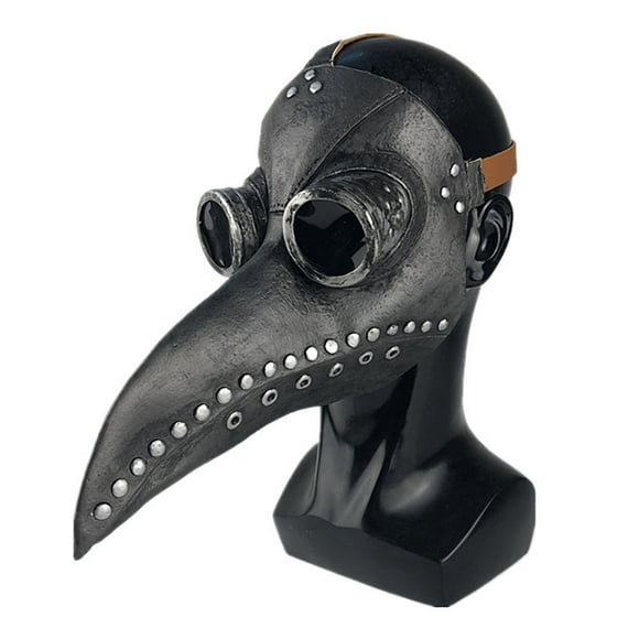 máscara de doctor de la peste máscara steampunk con pico de nariz larga y pájaros accesorios para disfraz de halloween