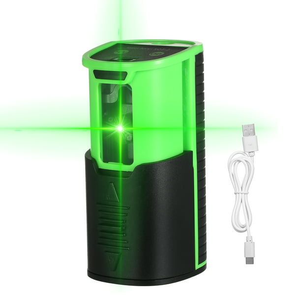 OMMO Nivel láser, herramienta autonivelante de nivel láser verde de 8  líneas, herramienta de haz de nivel láser de línea de 150 pies con una  vertical