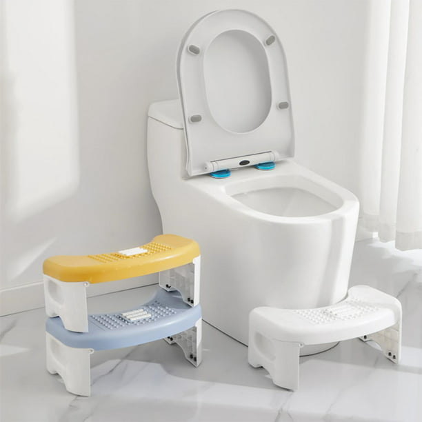Taburete de inodoro de baño, taburete de inodoro en cuclillas, bandeja de  asiento multifuncional desmontable, escalón portátil para el baño en casa