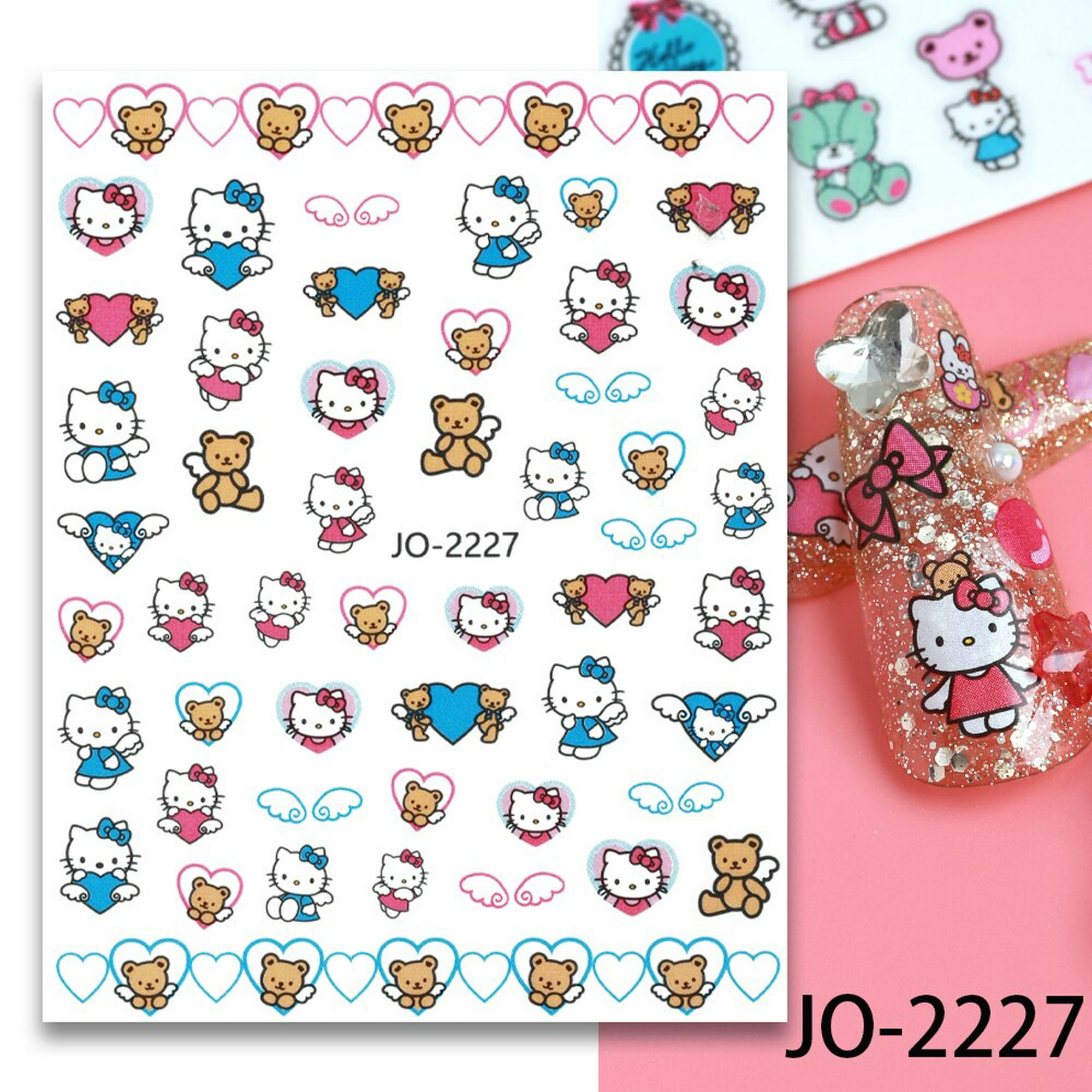 Stickers Pegatinas Hello Kitty, Decoracion Uñas Acrilicas