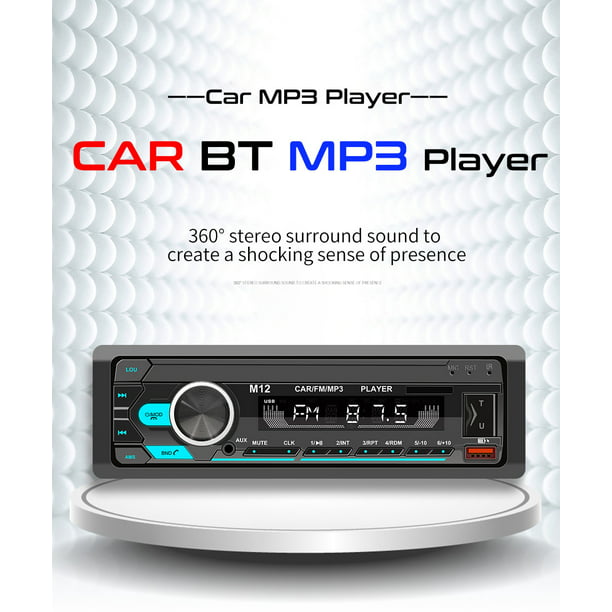 Autoestéreos Mp3 1 Din M12 4 pulgadas de pantalla táctil coche bluetooth  OKEPOO M12