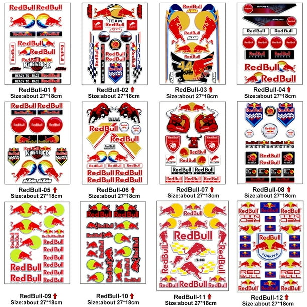 Buy Red Bull Stickers Decal  Calcomanías para coches, Calcomanía