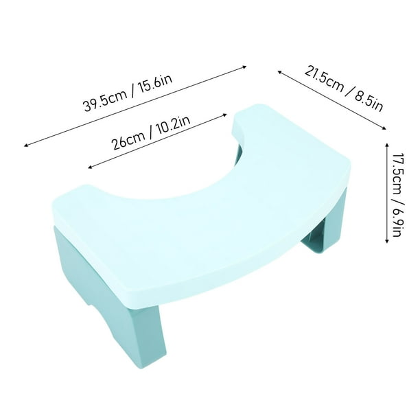 Taburete de inodoro en cuclillas – Taburete de excremento para baño,  taburete de inodoro para orinal, compuesto de madera y plástico, 7  pulgadas