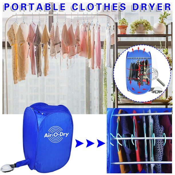 Secadora de ropa portátil para el hogar de Wmkox8yii, con aire caliente y  plegable para secar al aire libre
